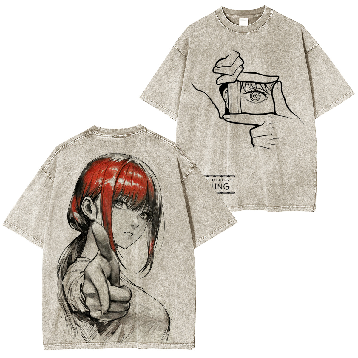 Chainsaw Man :Makima Vintage washed T-shirt/Crewneck/Hoodie