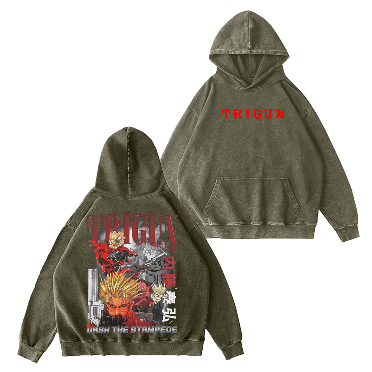 Trigun Vintage Washed T-shirt/Crewneck/Hoodie