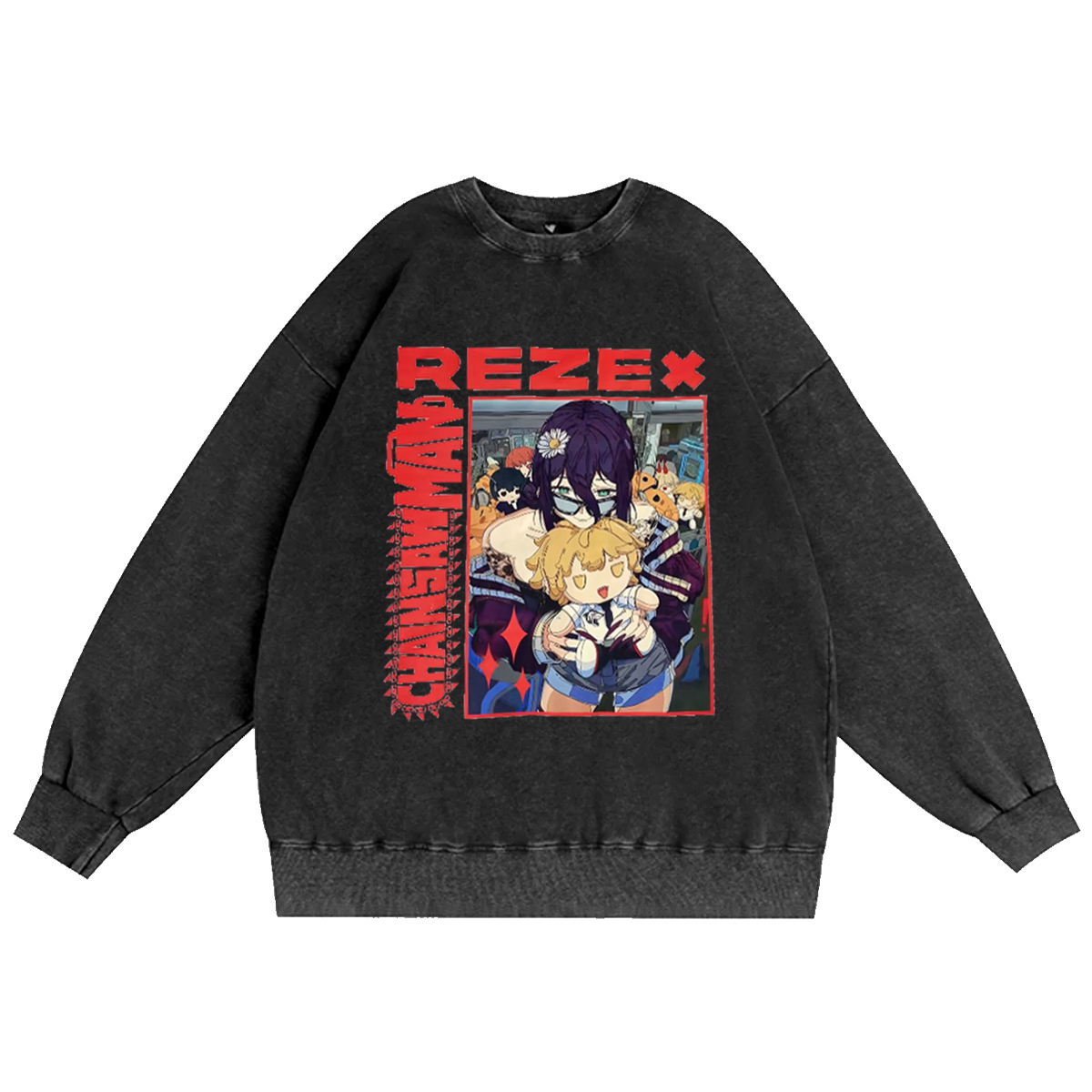 Chainsaw Man Vintage Washed T-shirt/Crewneck/Hoodie