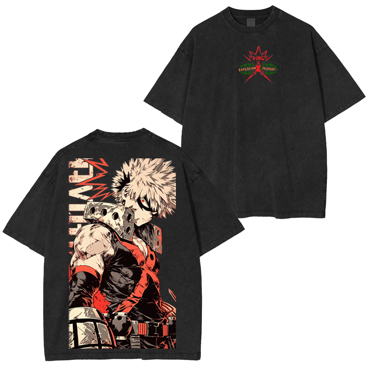 My Hero Academia Vintage Washed T-shirt/Crewneck/Hoodie