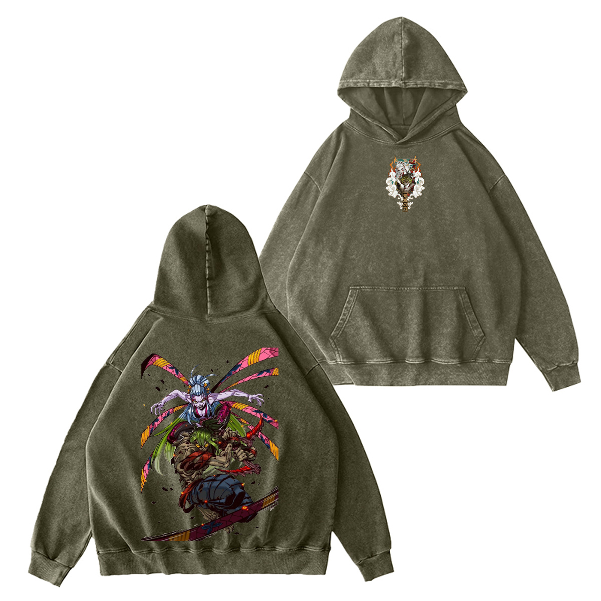 Demon Slayer Vintage Washed T-shirt/Crewneck/Hoodie