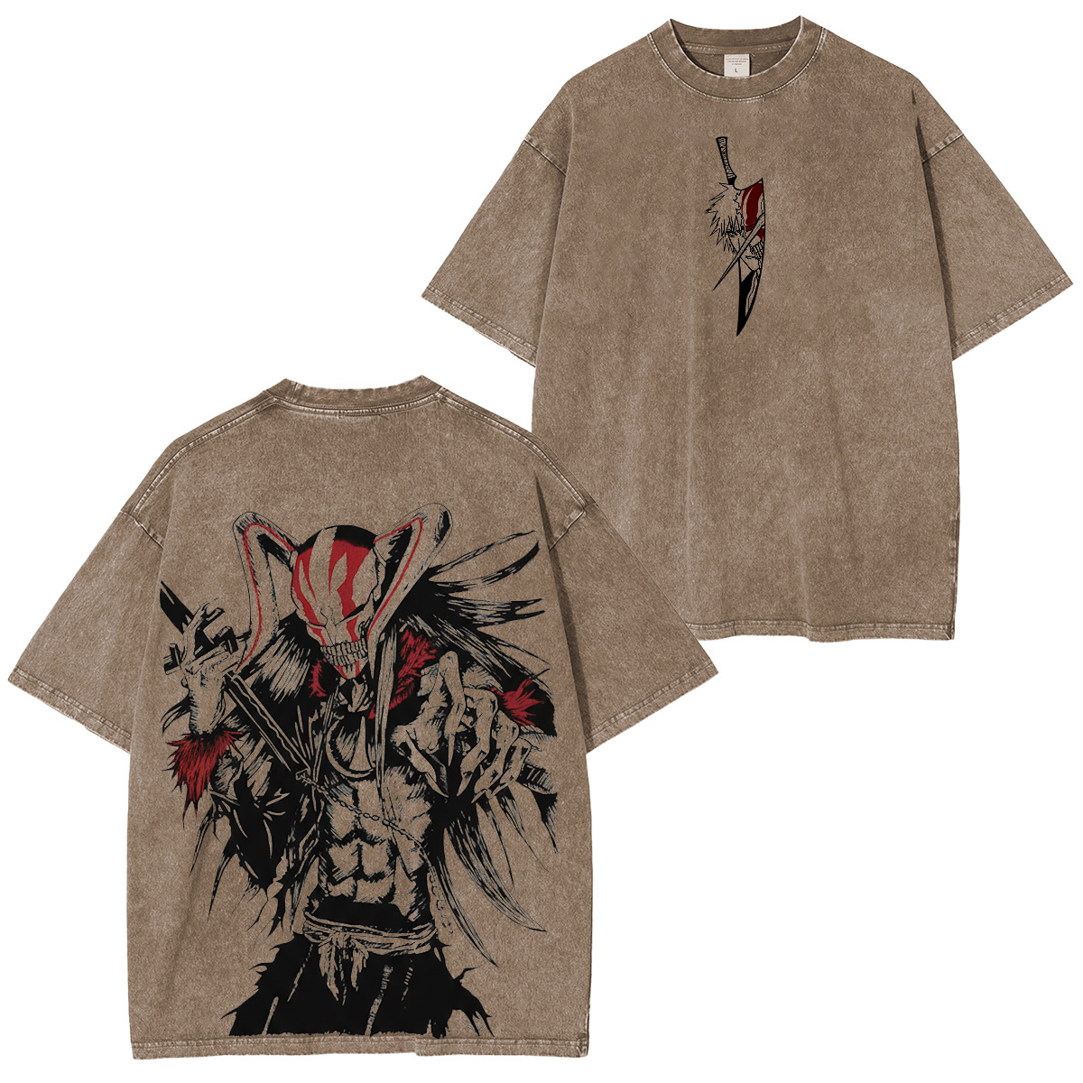 Bleach Manga  :Ichigo Hollow  Vintage washed T-shirt/Crewneck/Hoodie