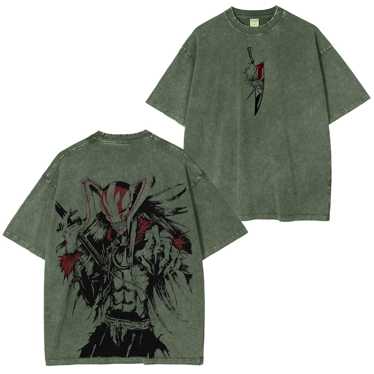  Bleach Manga  :Ichigo Hollow  Vintage washed T-shirt/Crewneck/Hoodie