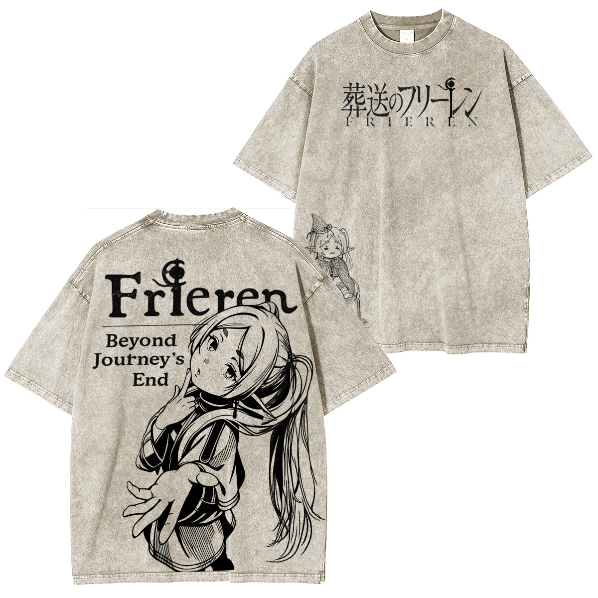 Frieren: Beyond Journey's EndVintage washed T-shirt/Crewneck/Hoodie