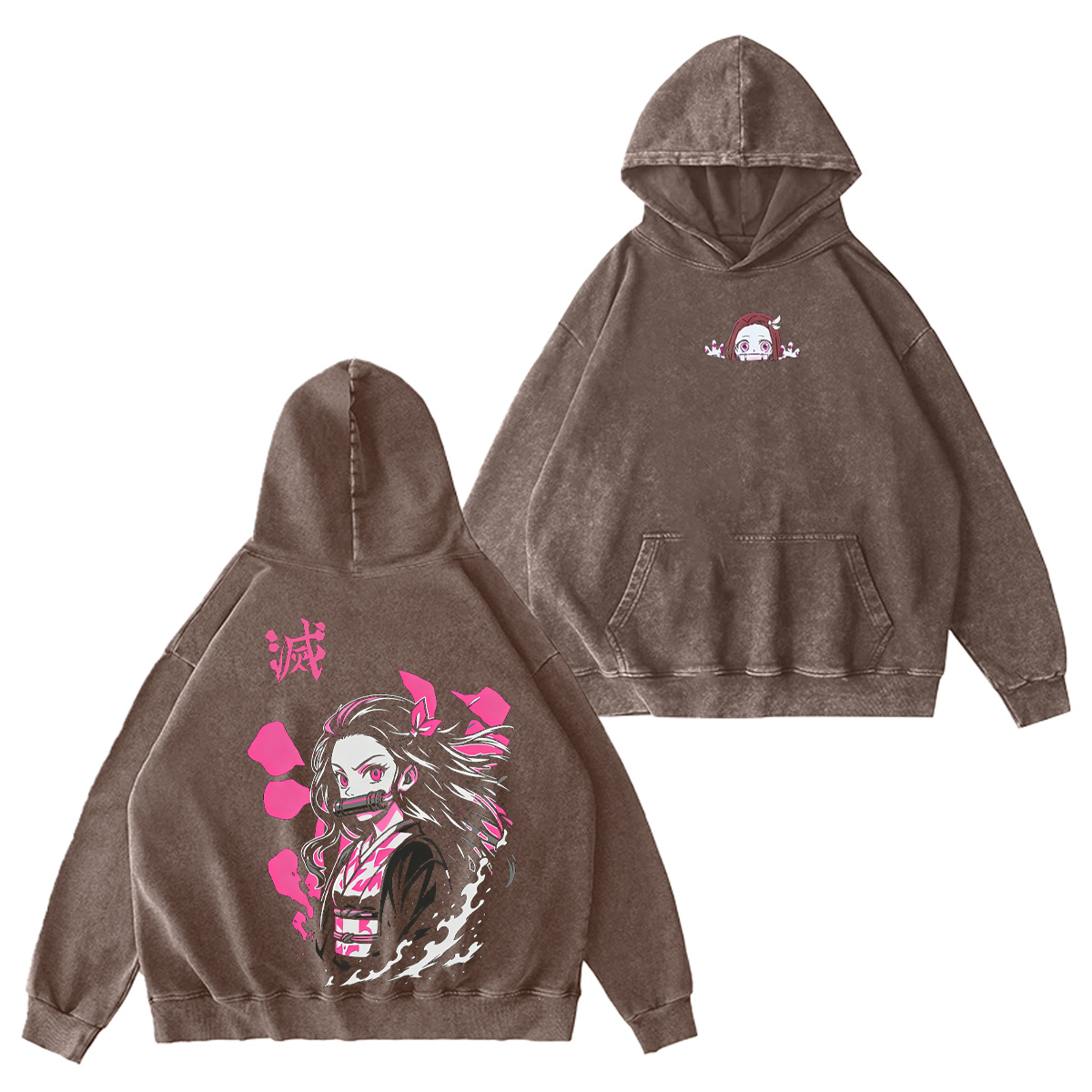 Kamado Nezuko Demon Slayer Washed T-shirt/Crewneck/Hoodie
