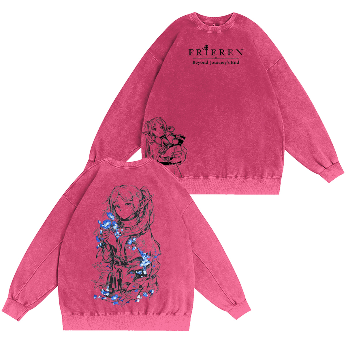 Frieren Beyond Journey's End Washed T-shirt/Crewneck/Hoodie