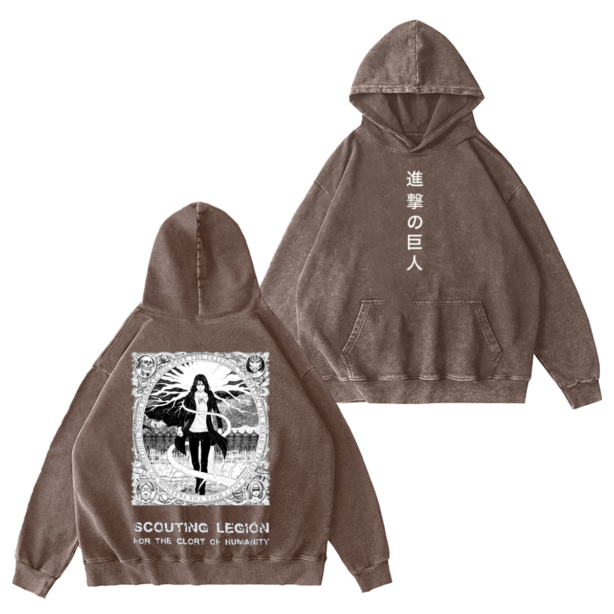 Attack on Titan Washed T-shirt/Crewneck/Hoodie