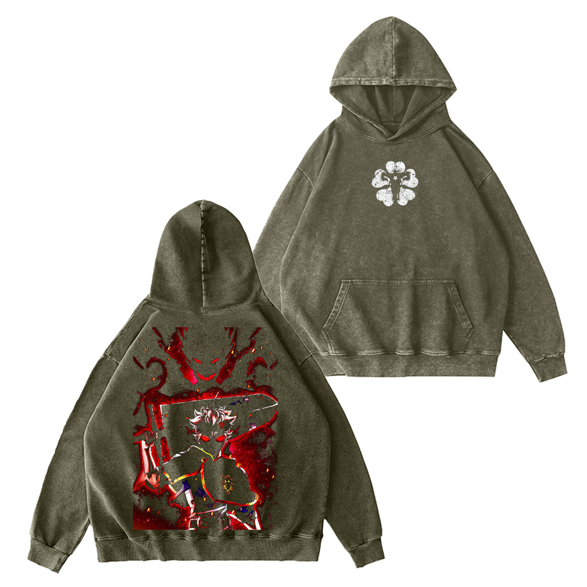 Black Clover Washed T-shirt/Crewneck/Hoodie