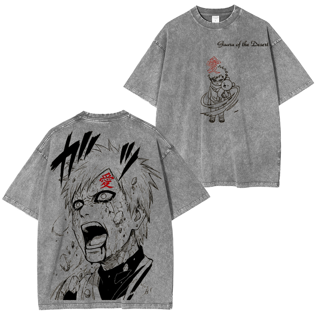 Gaara Naruto Washed T-shirt/Crewneck/Hoodie