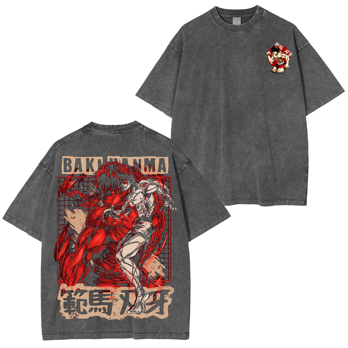 Baki Hanma Washed T-shirt/Crewneck/Hoodie