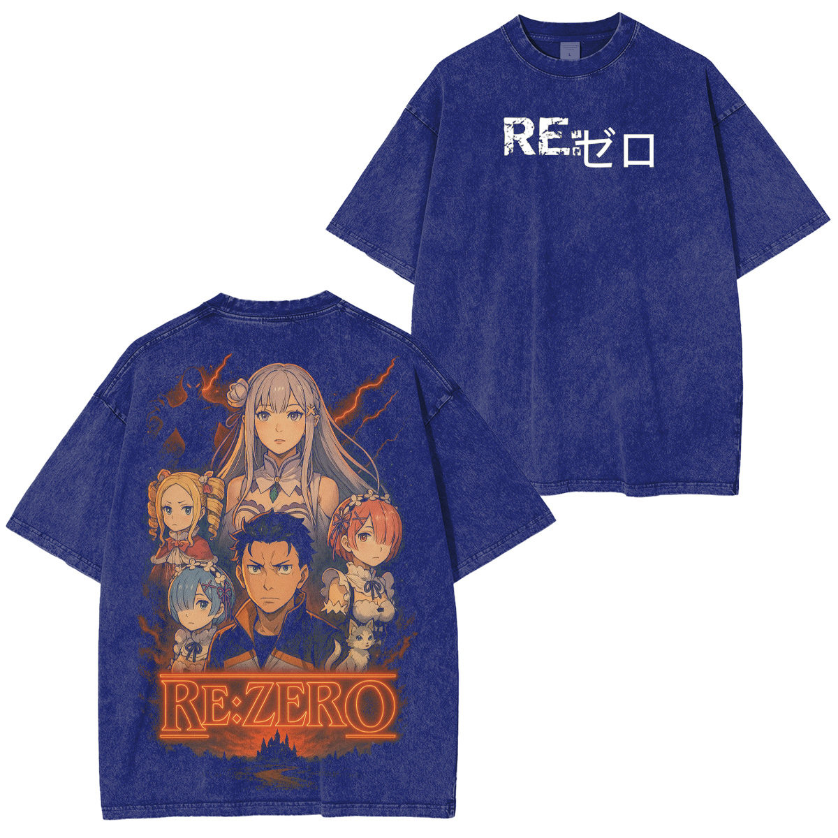 Re:ZERO World Washed T-shirt/Crewneck/Hoodie