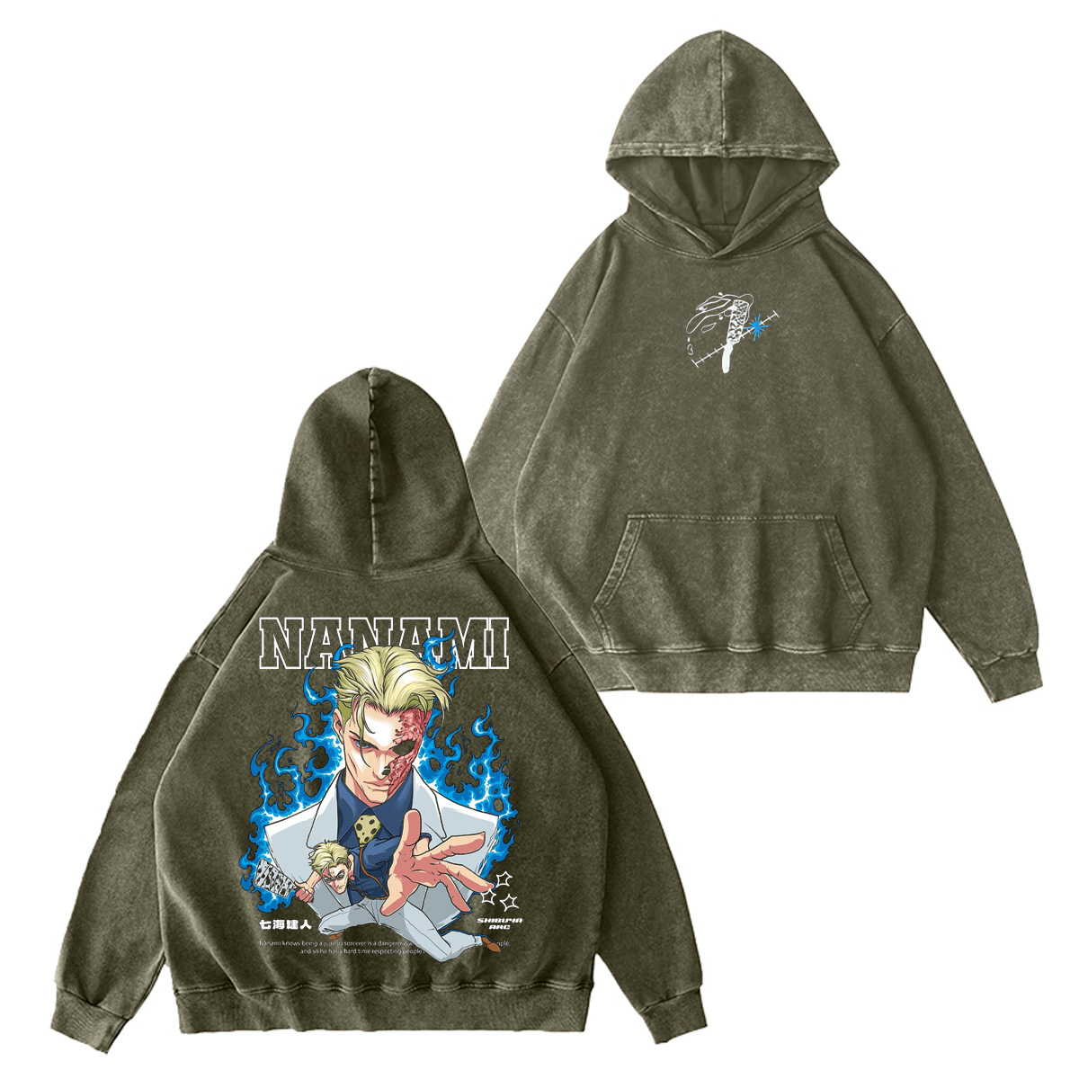 Kento Nanami Jujutsu Kaisen Washed T-shirt/Crewneck/Hoodie