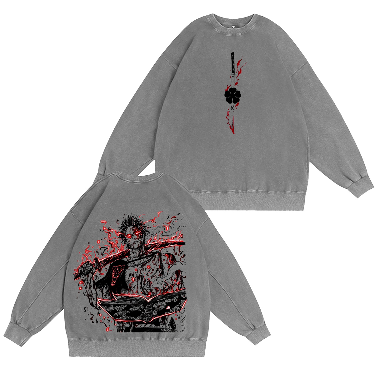 Black Clover Washed T-shirt/Crewneck/Hoodie