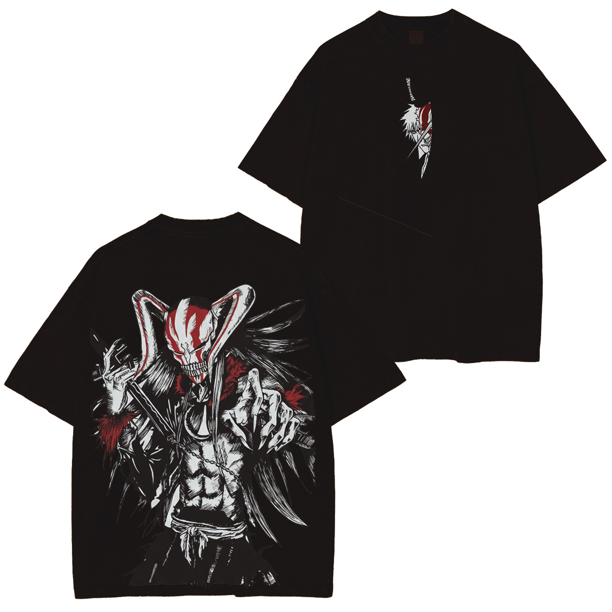  Bleach Manga  :Ichigo Hollow  Vintage washed T-shirt/Crewneck/Hoodie