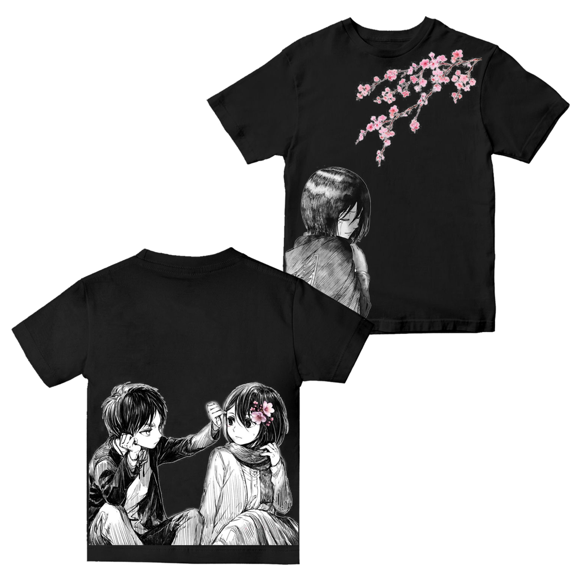 Attack on Titan Vintage Washed T-shirts / Cotton T-shirts