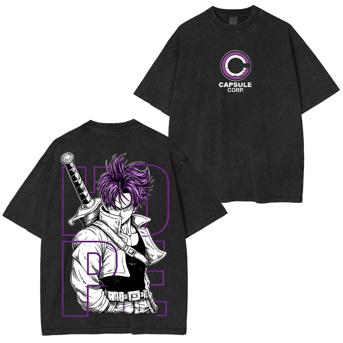 Future Trunks' Tactical Skills in Dragon Ball Super Washed Tee Unisex T-shirt