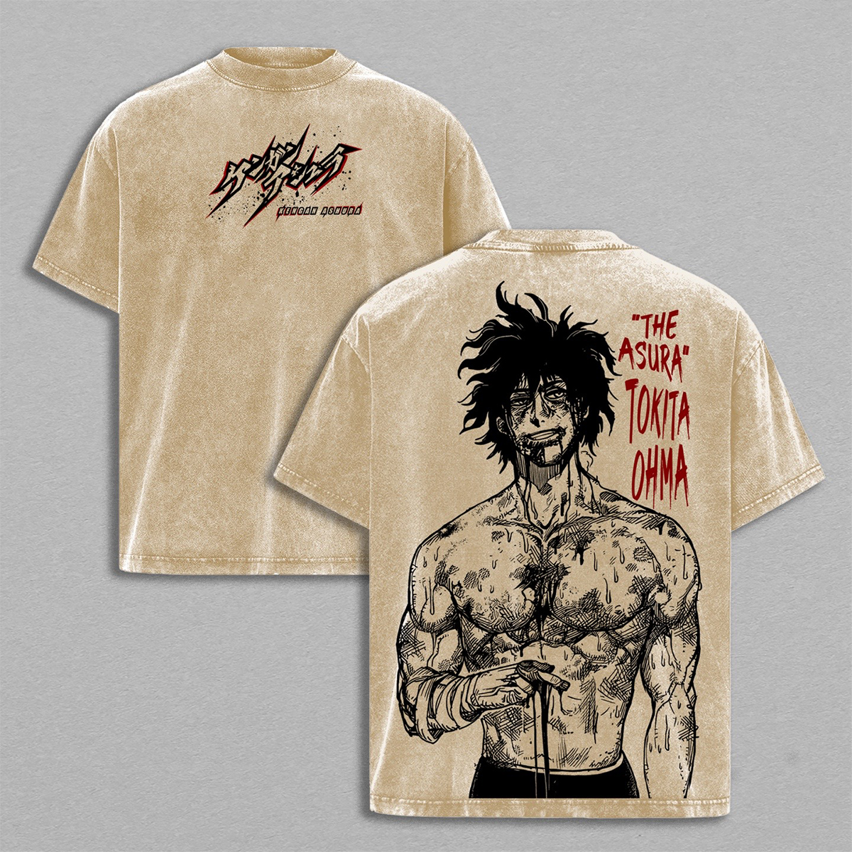 Kengan Ashura Washed T-shirt/Crewneck/Hoodie