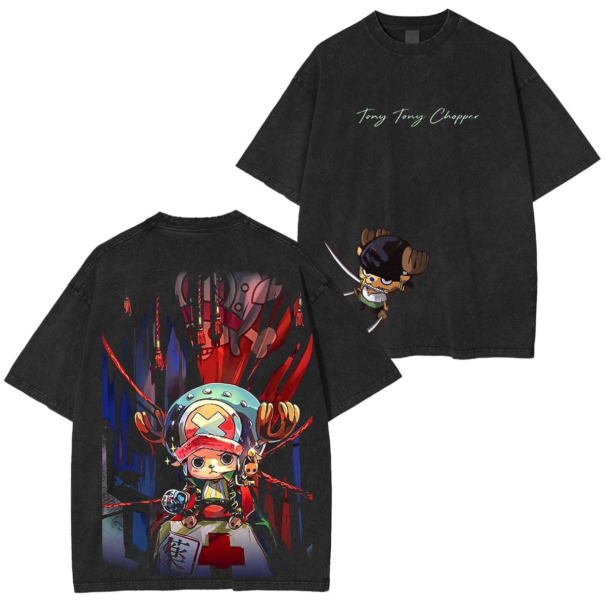 One Piece ony Tony Chopper Printed Unisex  washed T-shirt/Crewneck/Hoodie