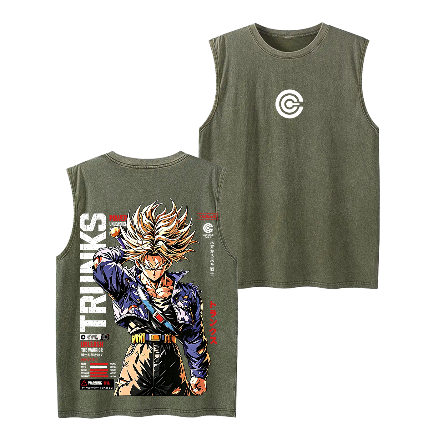 Future Trunks Vintage Unisex  Washed T-Shirt