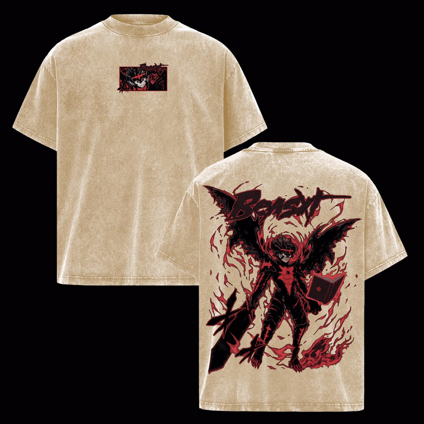 Asta Black Clover Washed T-shirt/Crewneck/Hoodie