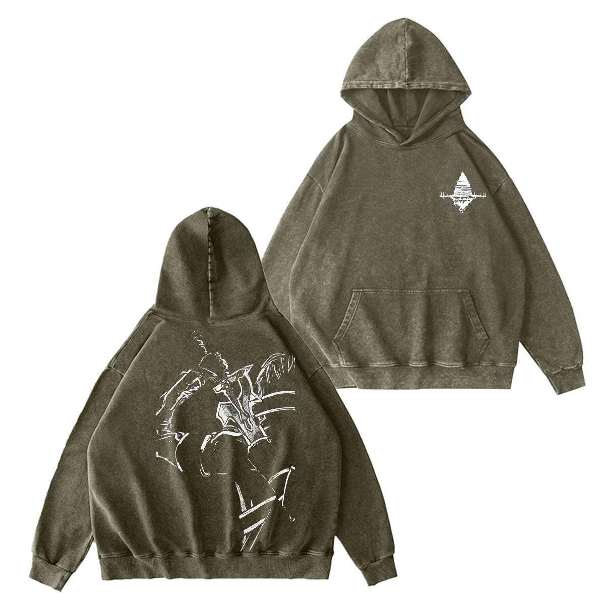Sword Art Online Kirito B&W Unisex Washed T-shirt/Crewneck/Hoodie