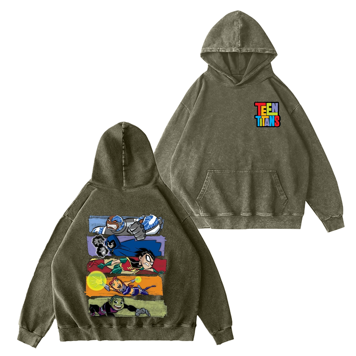 Teen Titans Unisex Washed T-shirt/Crewneck/Hoodie