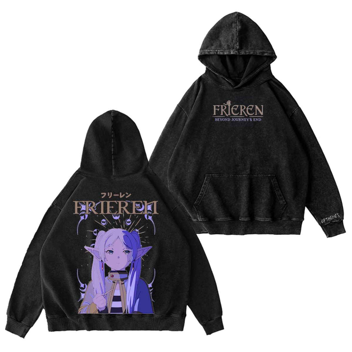 Frieren �C Eternal Mage Vintage washed T-shirt/Crewneck/Hoodie