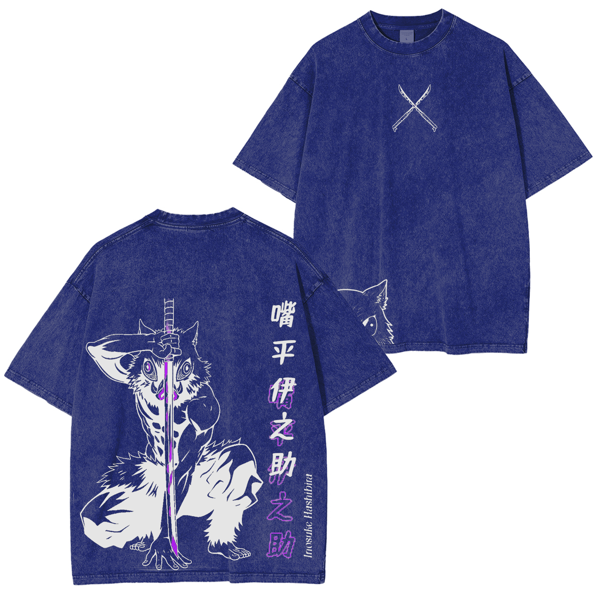 Limited Edition Inosuke Demon Slayer Vintage Oversize Tee