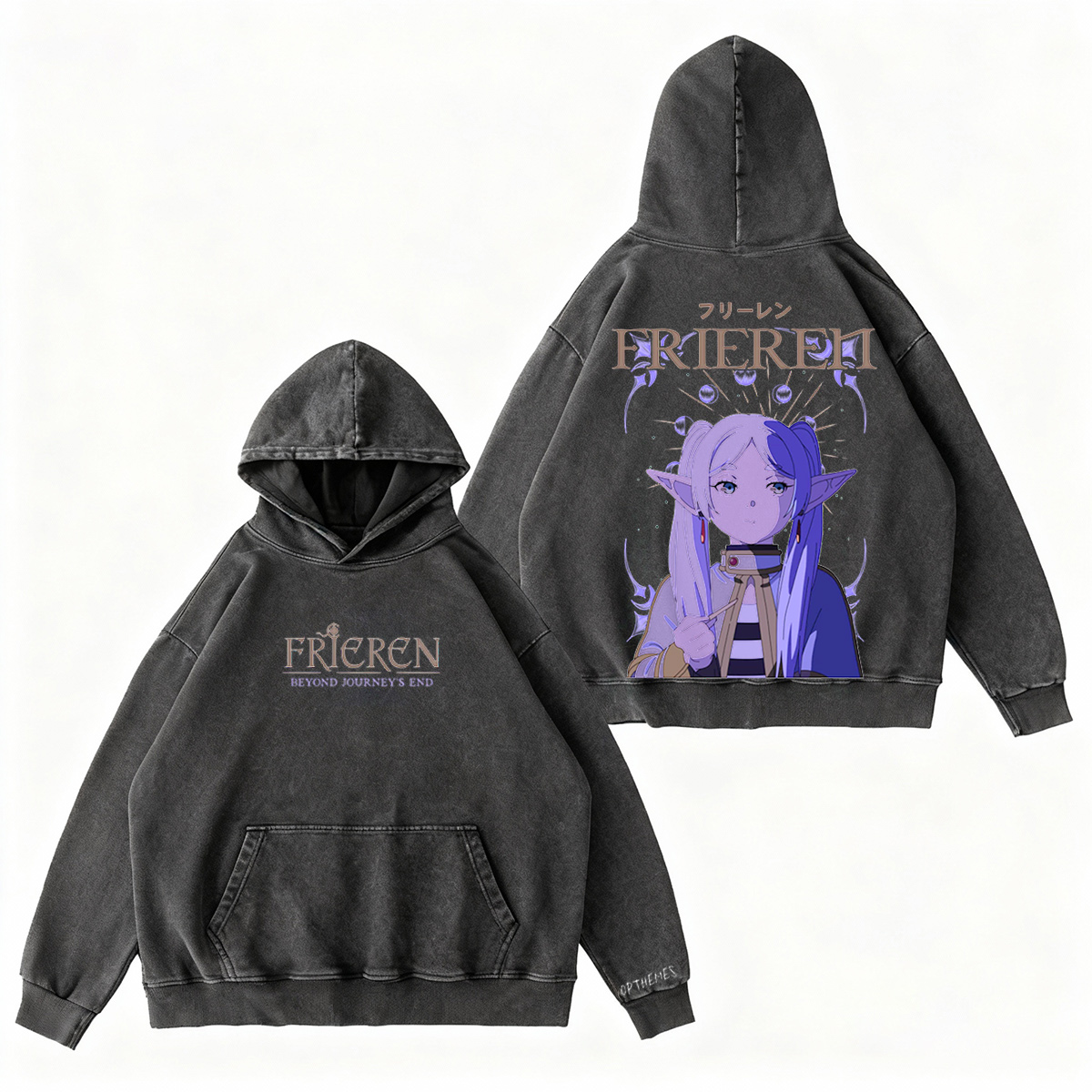 Frieren �C Eternal Mage Vintage washed T-shirt/Crewneck/Hoodie