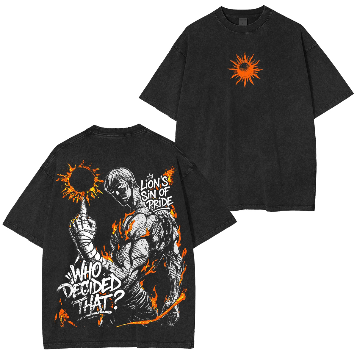 Escanor Nanatsu no Taizai  Vintage washed T-shirt/Crewneck/Hoodie