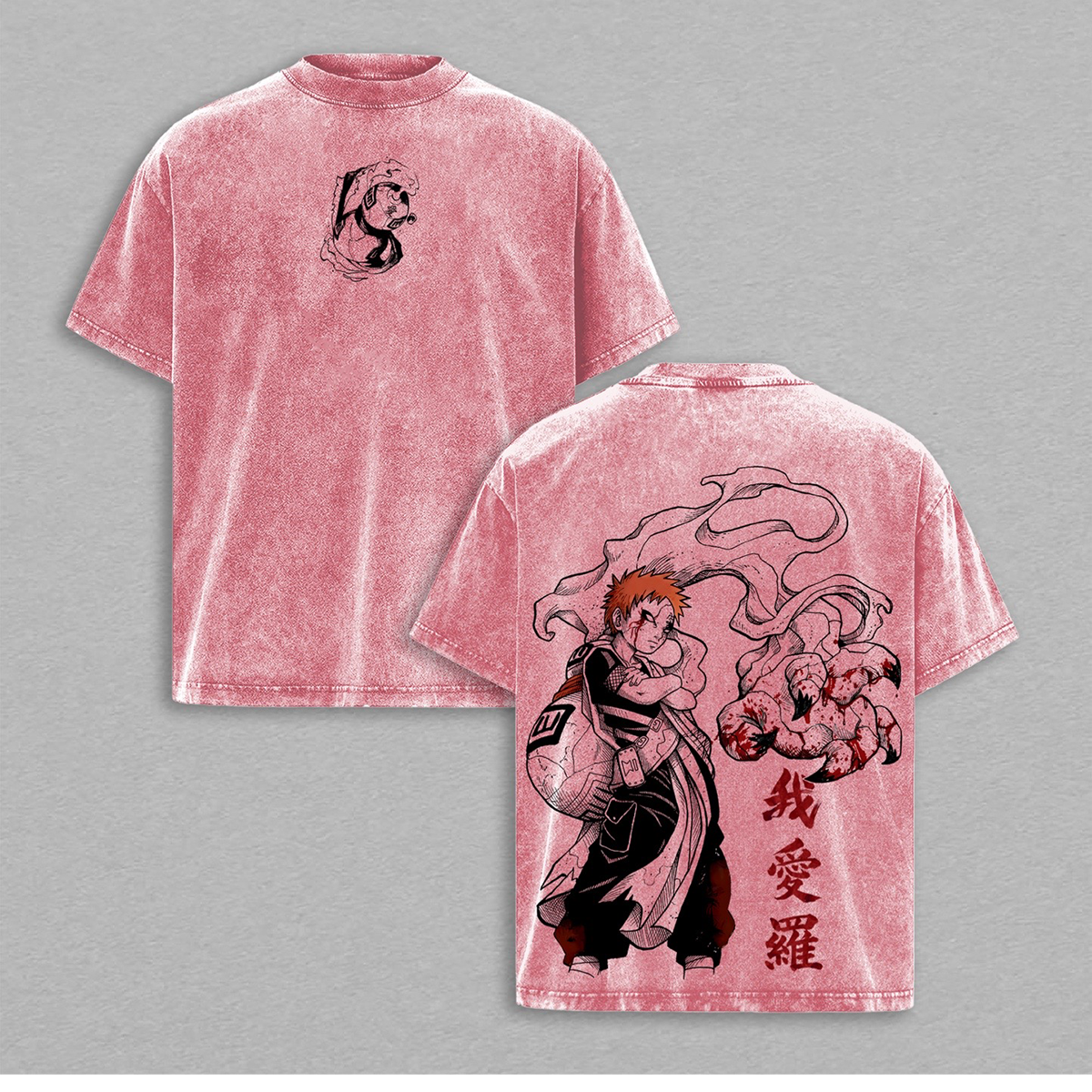 Gaara washed T-shirt/Crewneck/Hoodie