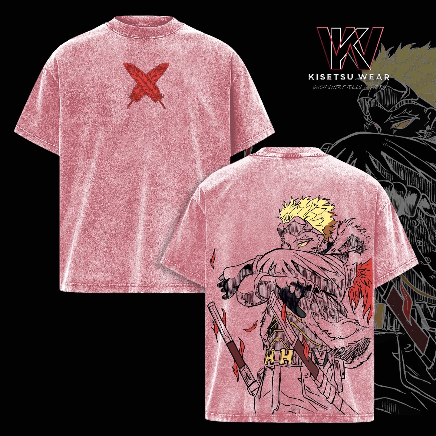 Hawks My Hero Academia Vintage Washed T-shirt/Crewneck/Hoodie