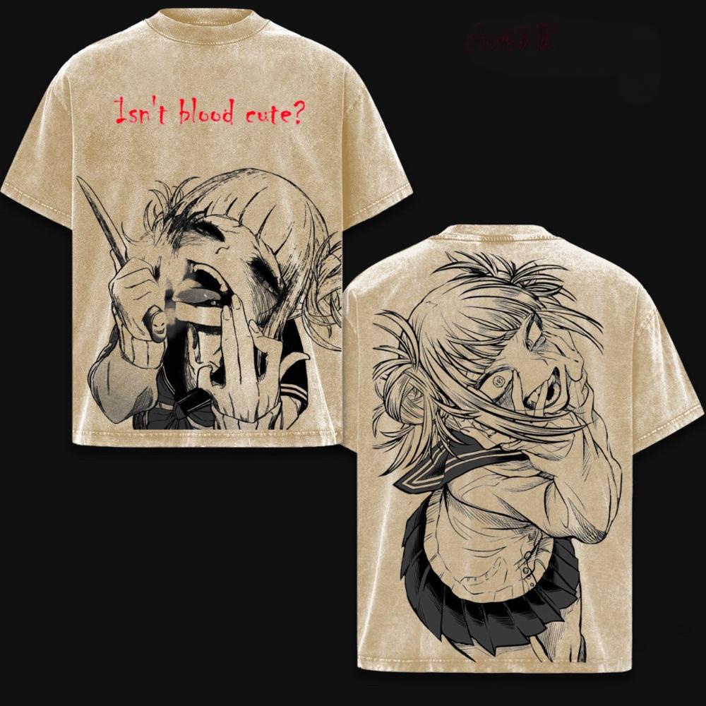 Toga HimikoMy Hero Academia Vintage Washed T-shirt/Crewneck/Hoodie