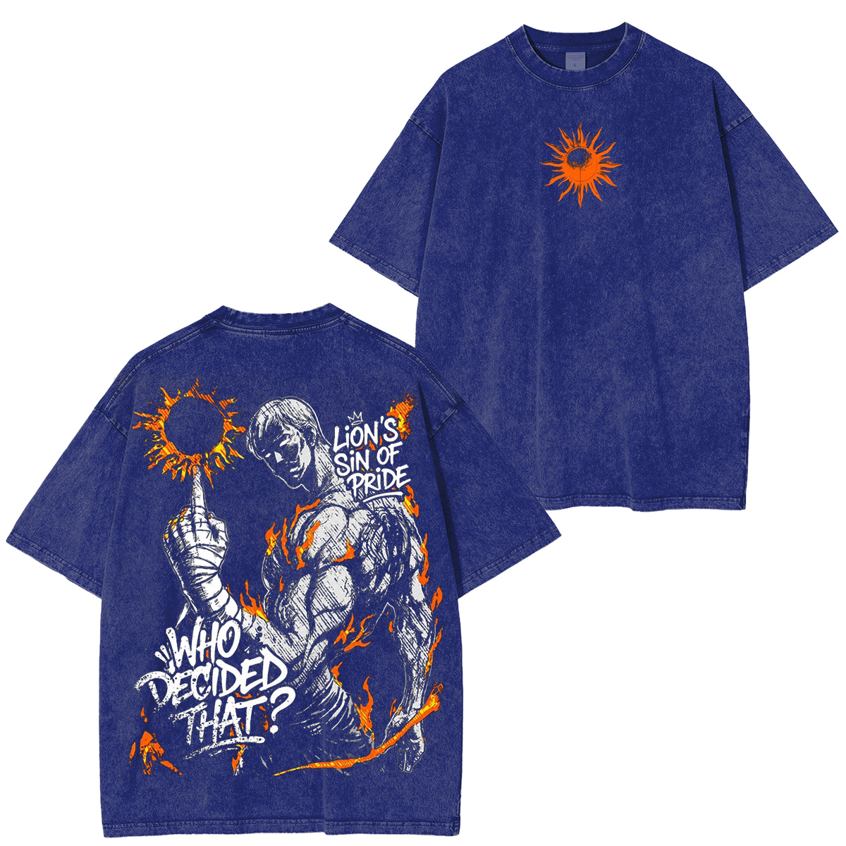 Escanor Nanatsu no Taizai  Vintage washed T-shirt/Crewneck/Hoodie