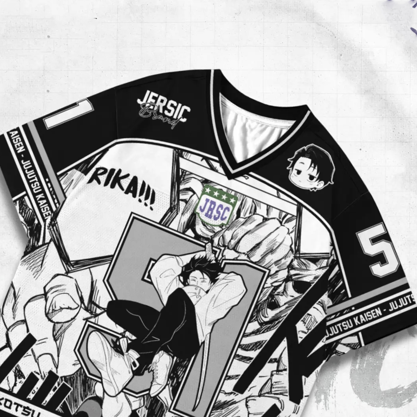 Jersey Jujutsu Kaisen Yuta Okotsui 51 Anime Oversized Jersey
