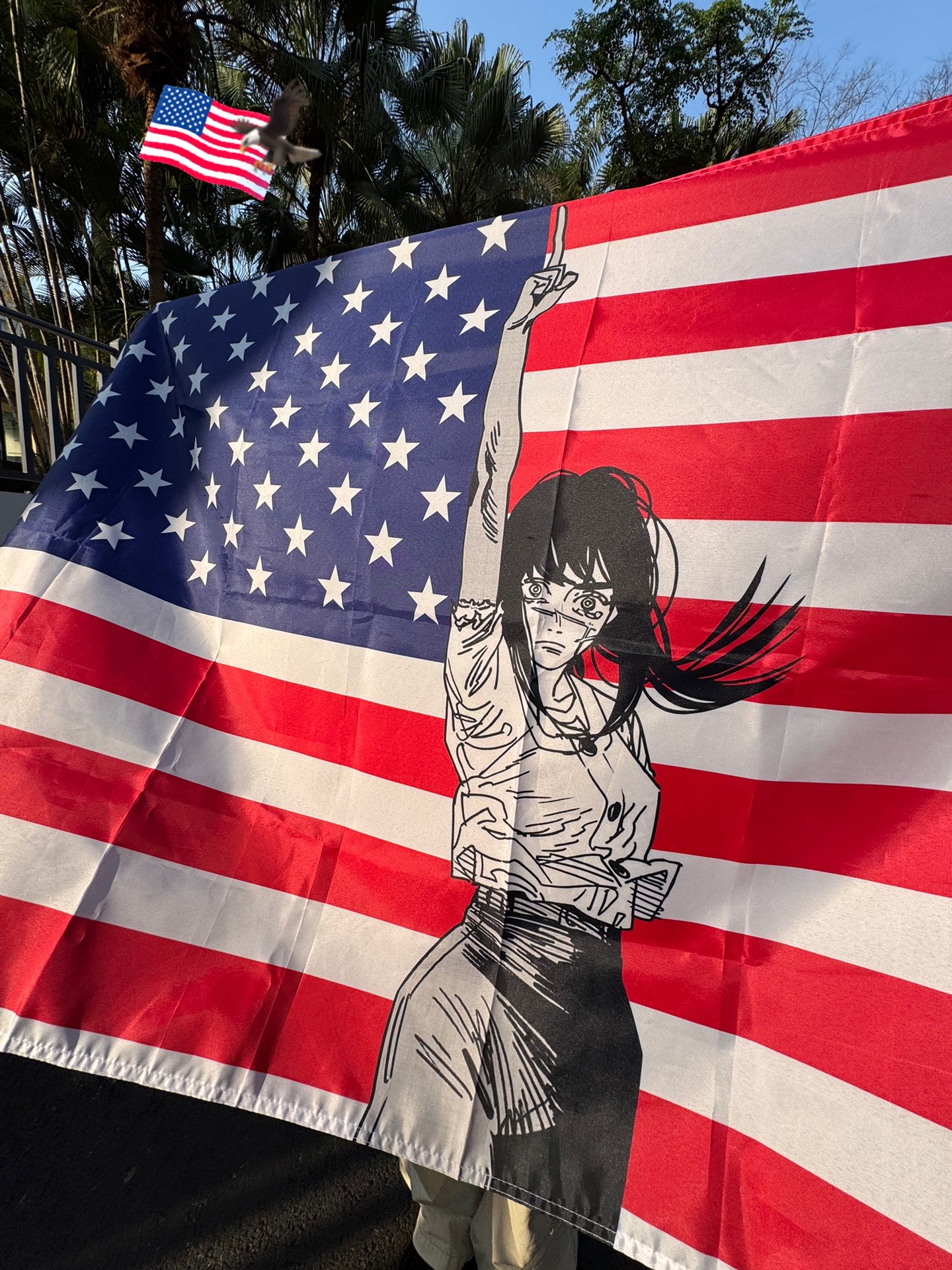 Anime Chainsaw Man Flag