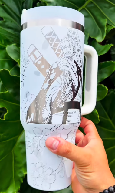 One Piece Themed engraved Stanley Tumbler Cup