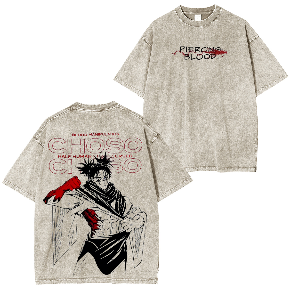 Jujutsu Kaisen :Choso Vintage washed T-shirt/Crewneck/Hoodie