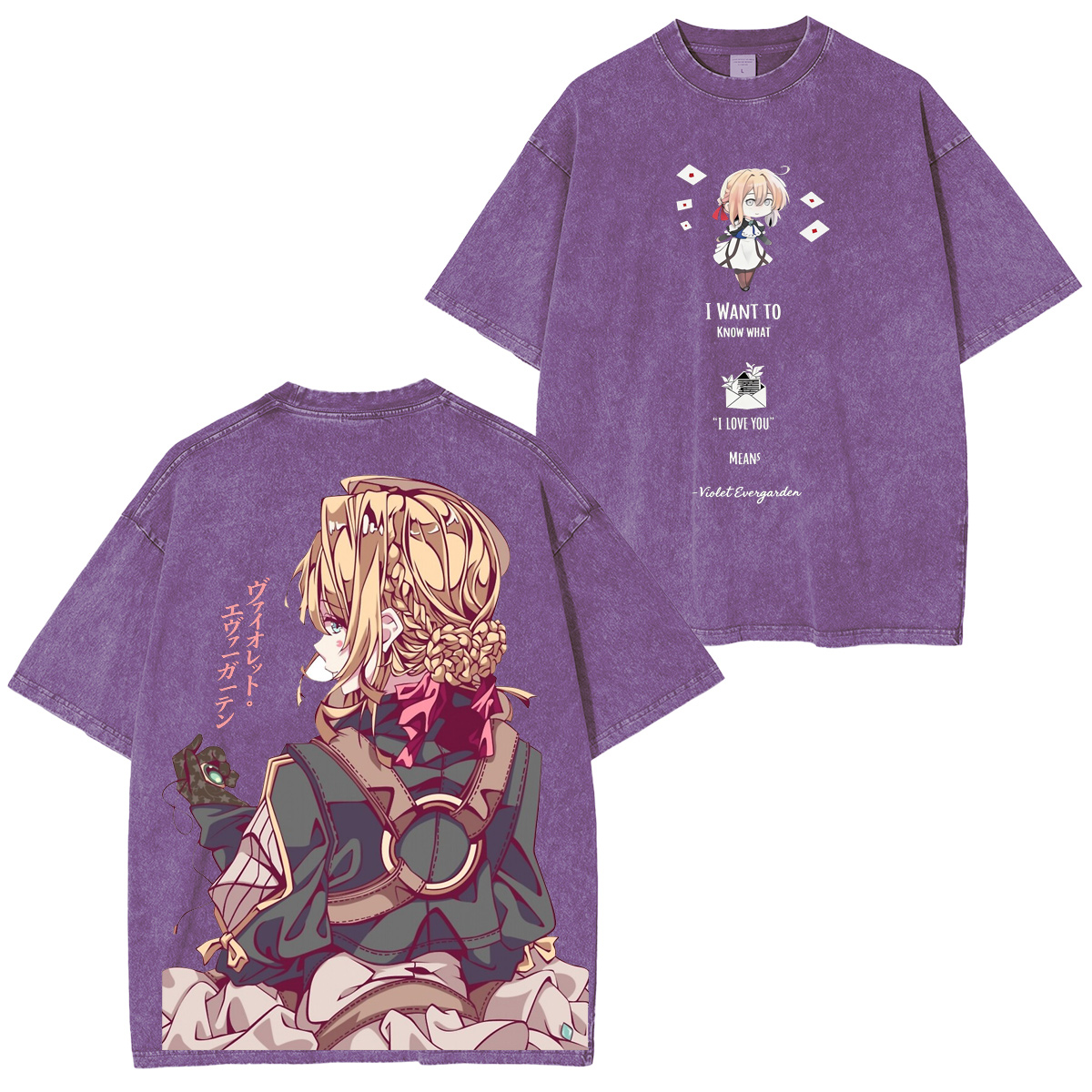 Violet Evergarden Vintage washed T-shirt/Crewneck/Hoodie