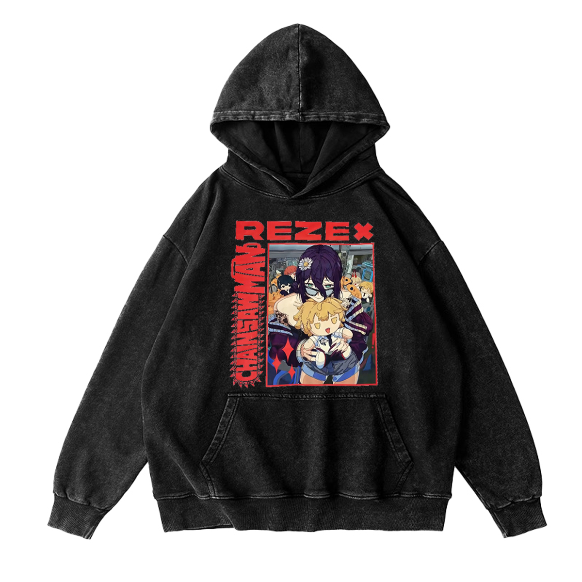 Chainsaw Man Vintage Washed T-shirt/Crewneck/Hoodie