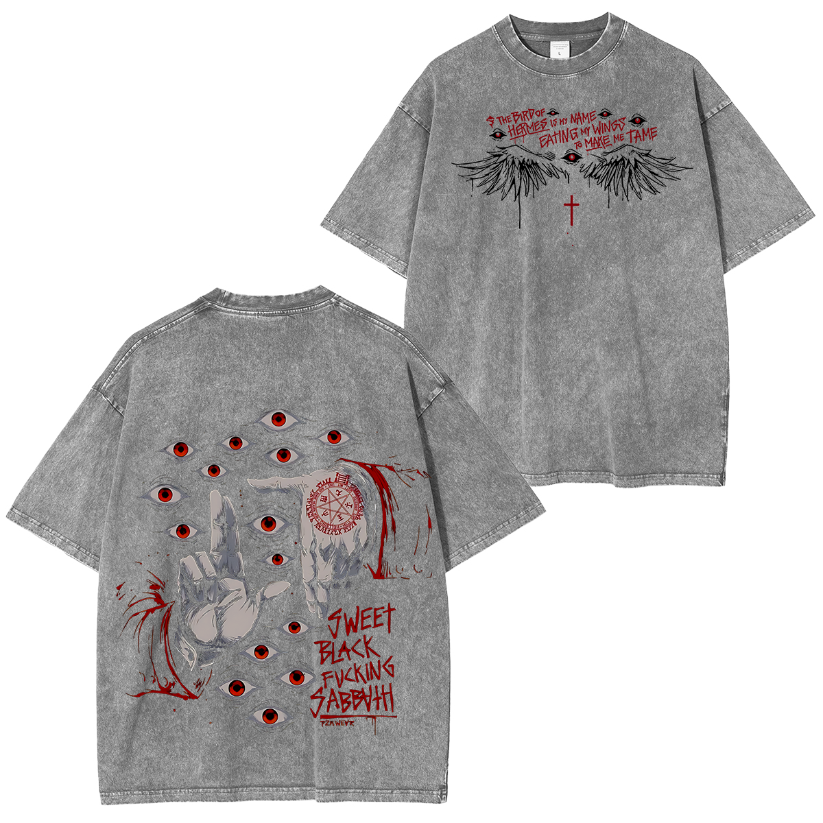 Alucard Hellsing Vintage Oversized Vintage Washed T-shirt/Crewneck/Hoodie