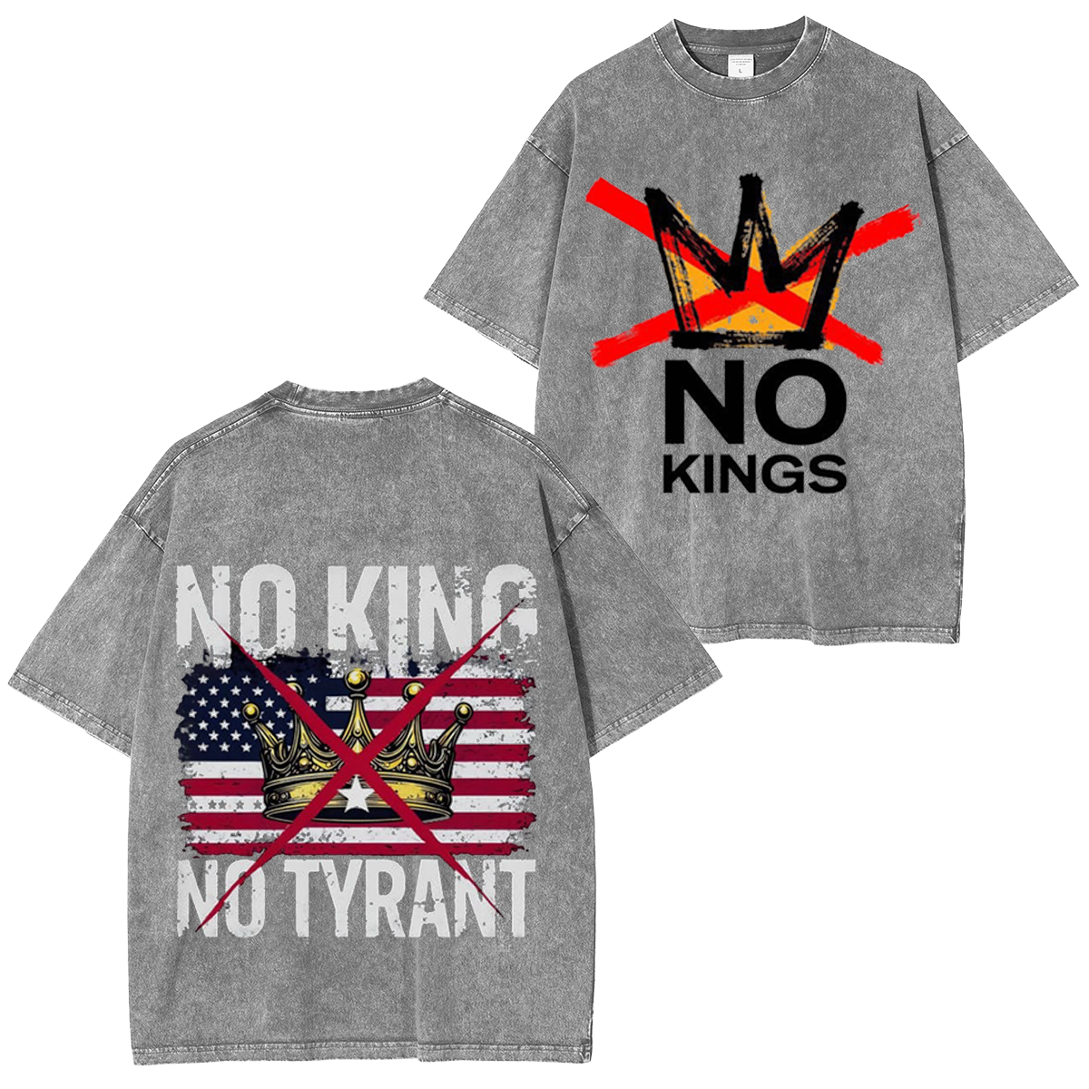 No Kings, No Tyrants Vintage Washed T-shirt/Crewneck/Hoodie