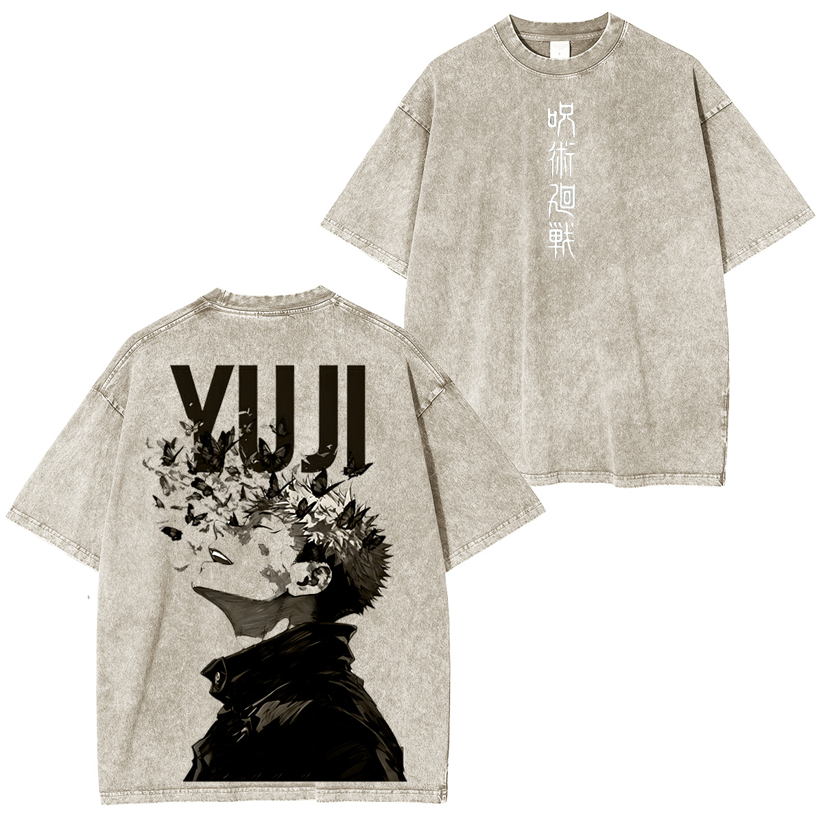 Jujutsu Kaisen :Yuji Itadori Vintage washed T-shirt/Crewneck/Hoodie