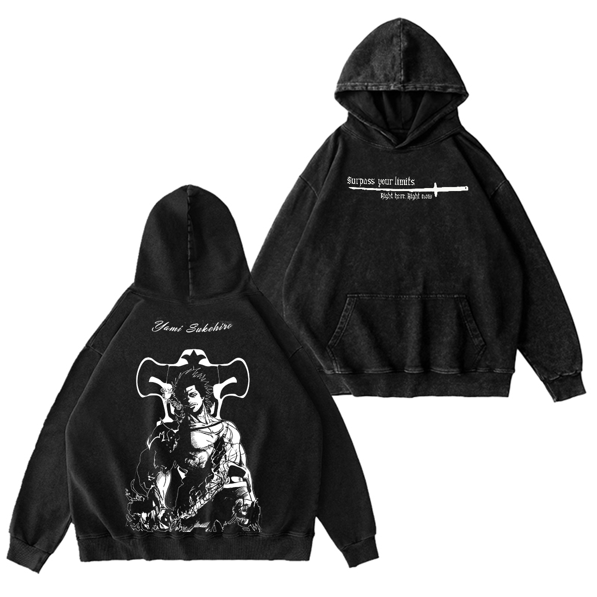 Yami Sukehiro Black Clover Vintage washed T-shirt/Crewneck/Hoodie