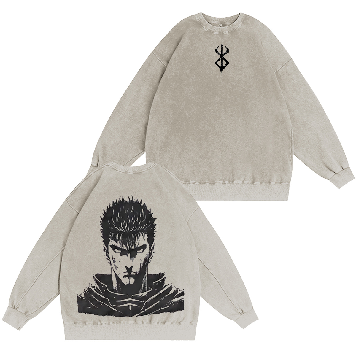 Guts Berserk Washed T-shirt/Crewneck/Hoodie