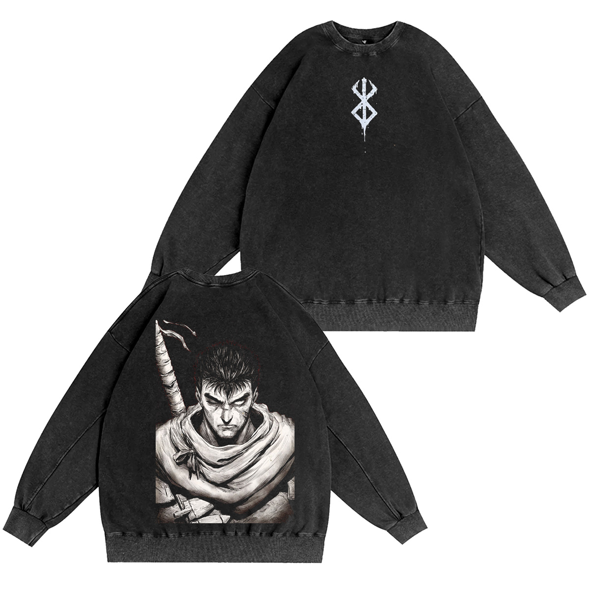 Guts Berserk Washed T-shirt/Crewneck/Hoodie