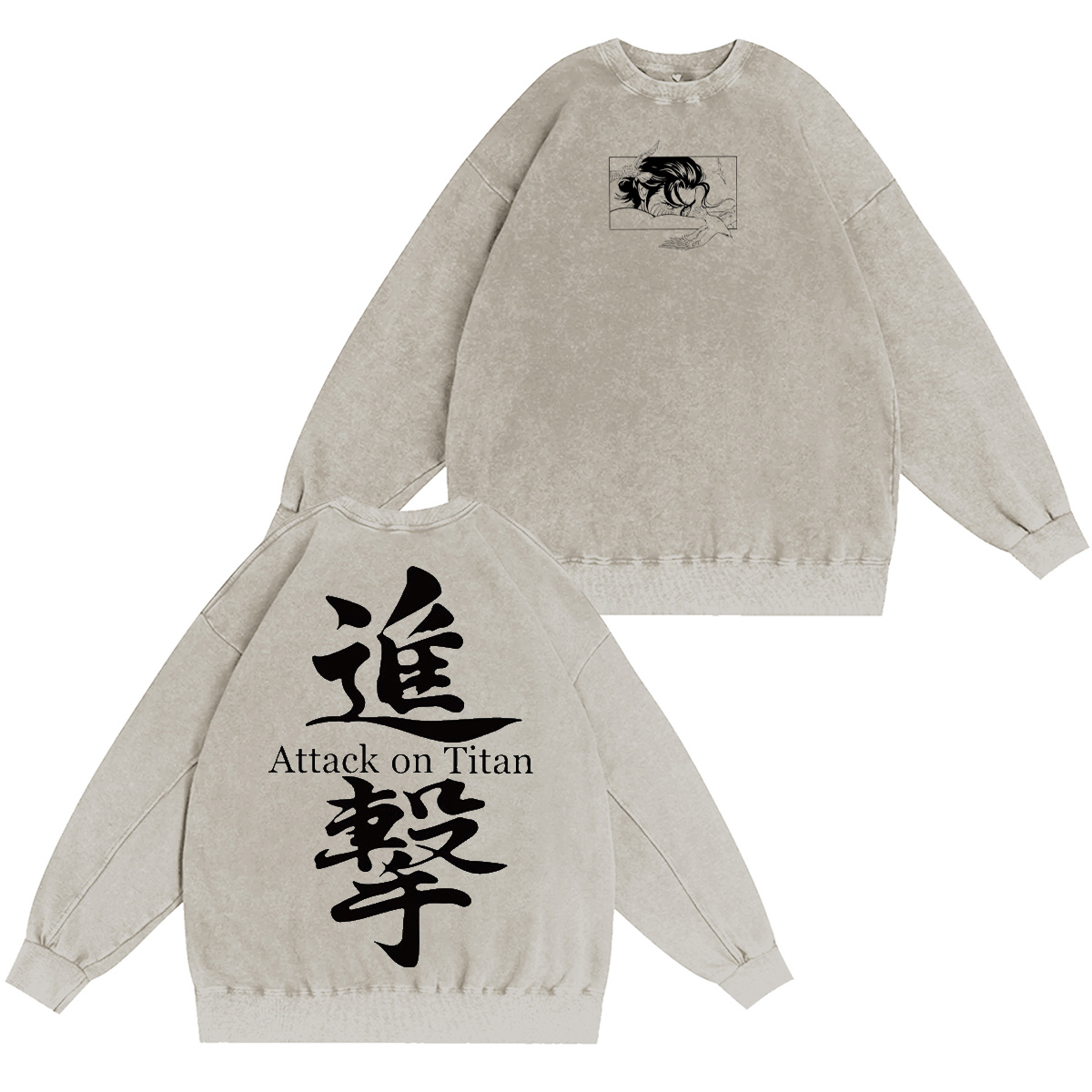 Attack On Titan Washed T-shirt/Crewneck/Hoodie