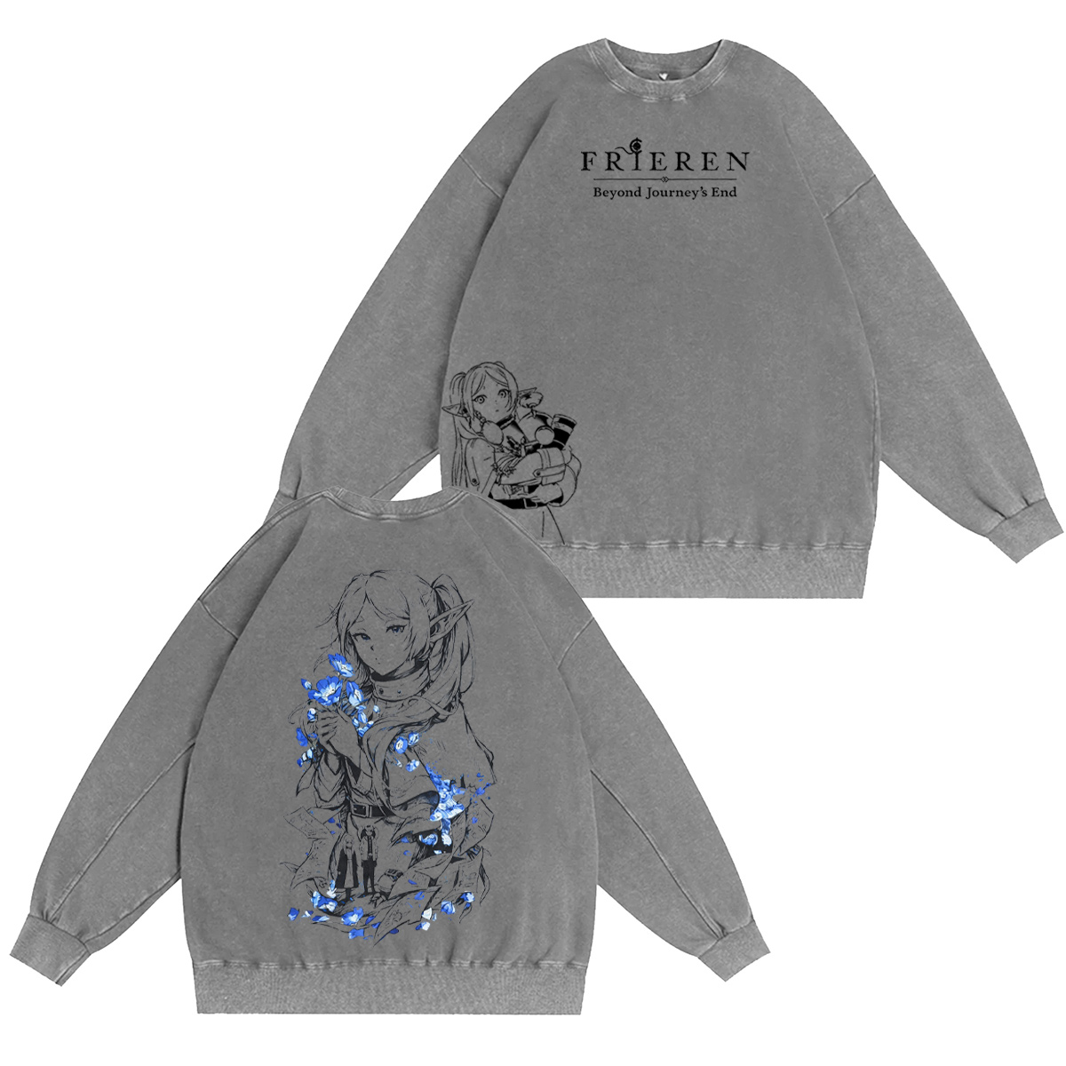 Frieren Beyond Journey's End Washed T-shirt/Crewneck/Hoodie