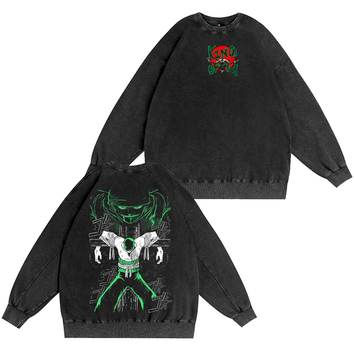 Roronoa Zoro One Piece Washed T-shirt/Crewneck/Hoodie