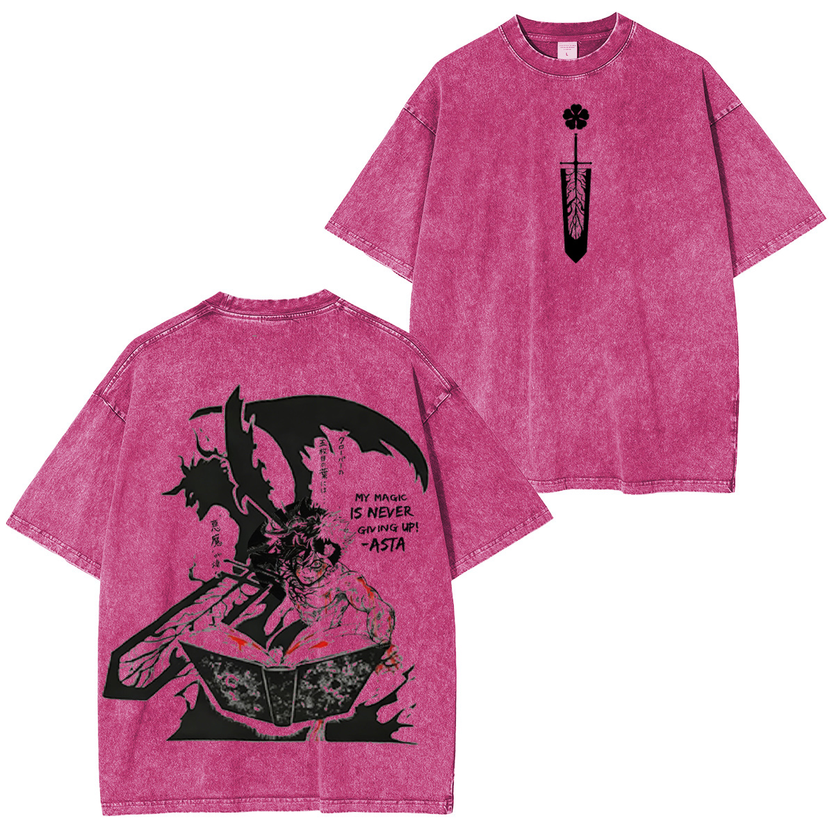 Black Clover Washed T-shirt/Crewneck/Hoodie